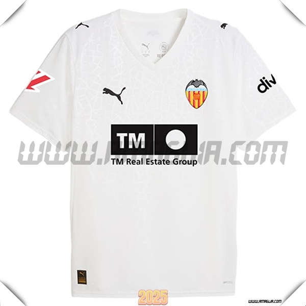 Nuovo Maglia da Valencia CF Prima 2025 2026 Bianco