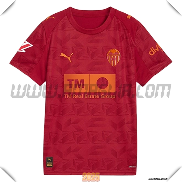 Nuovo Maglia da Valencia CF Seconda 2025 2026 Rosso