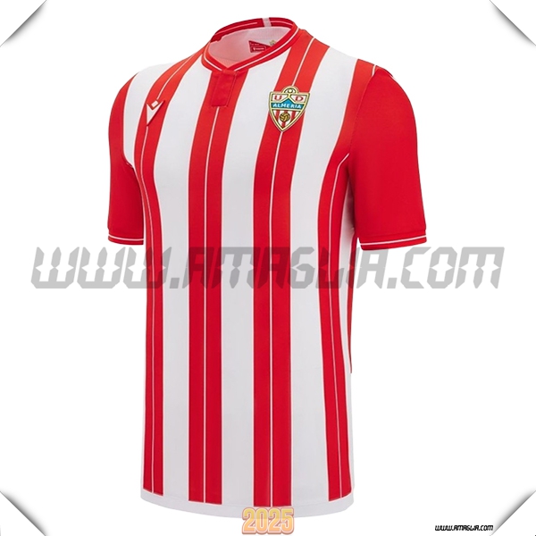 Nuovo Maglia da UD Almeria Prima 2025 2026 Rosso/Bianco