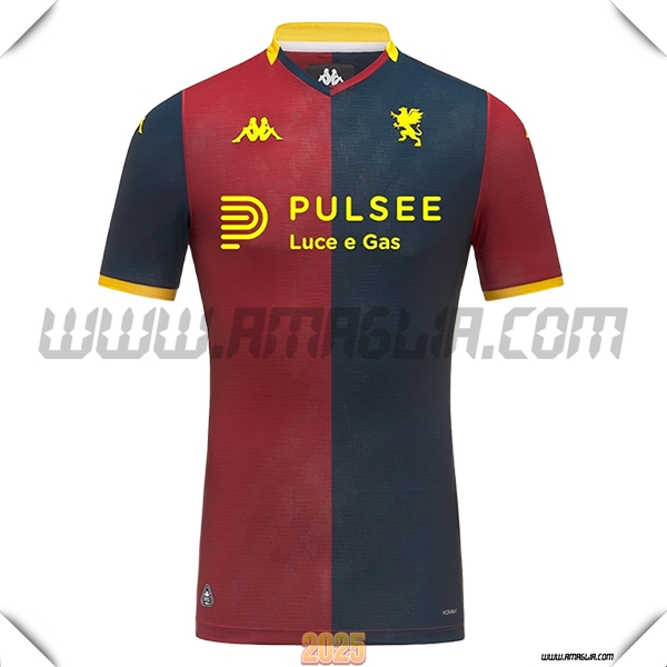 Nuovo Maglia da Genoa CFC Prima 2025 2026 Rosso/Nero