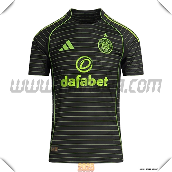 Nuovo Maglia da Celtic FC Seconda 2025 2026 Nero/Verde