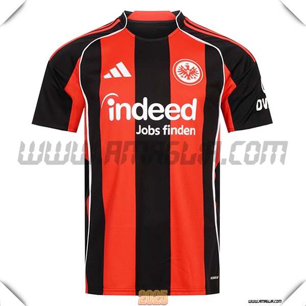 Nuovo Maglia da Eintracht Frankfurt Prima 2025 2026 Rosso/Nero