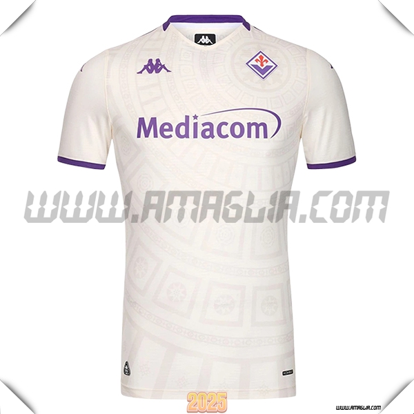 Nuovo Maglia da ACF Fiorentina Seconda 2025 2026 Bianco/Viola