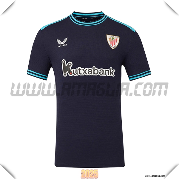 Nuovo Maglia da Athletic Bilbao Seconda 2025 2026 Blu marina