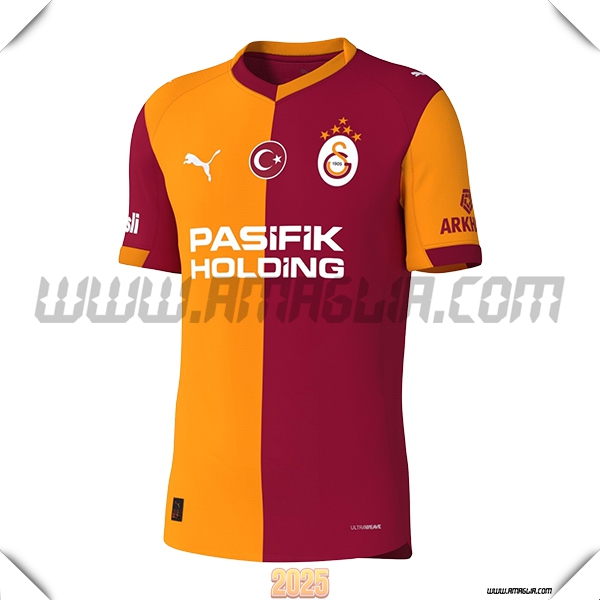 Nuovo Maglia da Galatasaray Prima 2025 2026 Rosso/Arancia
