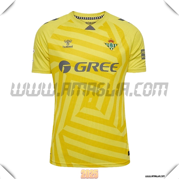 Maglia Calcio Portiere Real Betis 2025 2026 GIALLO