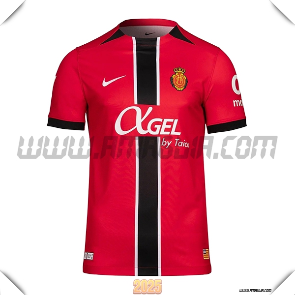 Nuovo Maglia da Mallorca Prima 2025 2026 Rosso/Nero