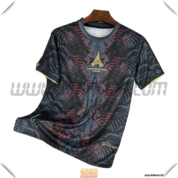 Maglia Calcio Paris PSG Edizione Speciale Nero 2025 2026