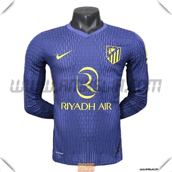 Nuovo Maglia da Atletico Madrid Maniche lunghe Seconda 2025 2026 Viola