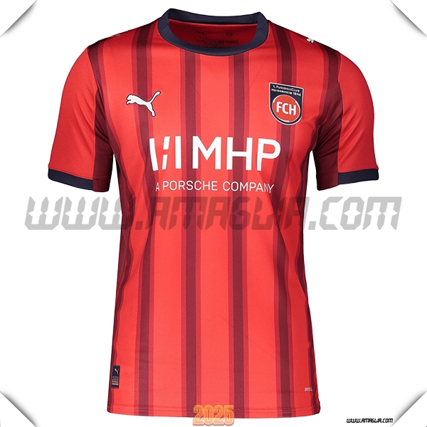 Nuovo Maglia da FC Heidenheim Prima 2025 2026 Rosso