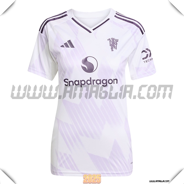 Nuovo Maglia da Manchester United Donne Seconda 2025 2026 Bianco