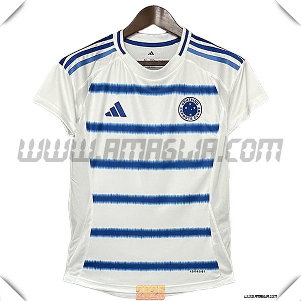 Nuovo Maglia da Cruzeiro EC Donne Seconda 2025 2026 Bianco/Blu
