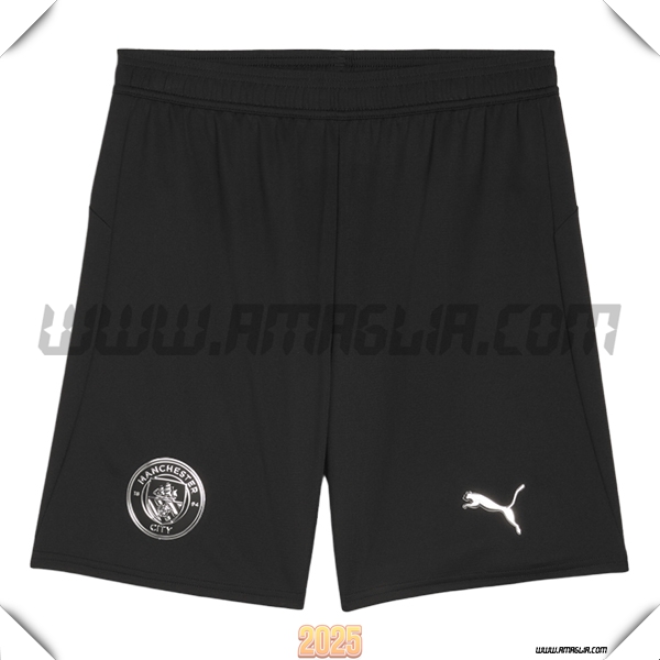 Seconda Pantaloncini Manchester City 2025 2026 Nero