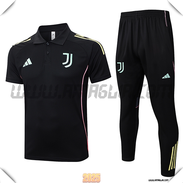 Kit Maglia Polo Juventus Nero 2025 2026