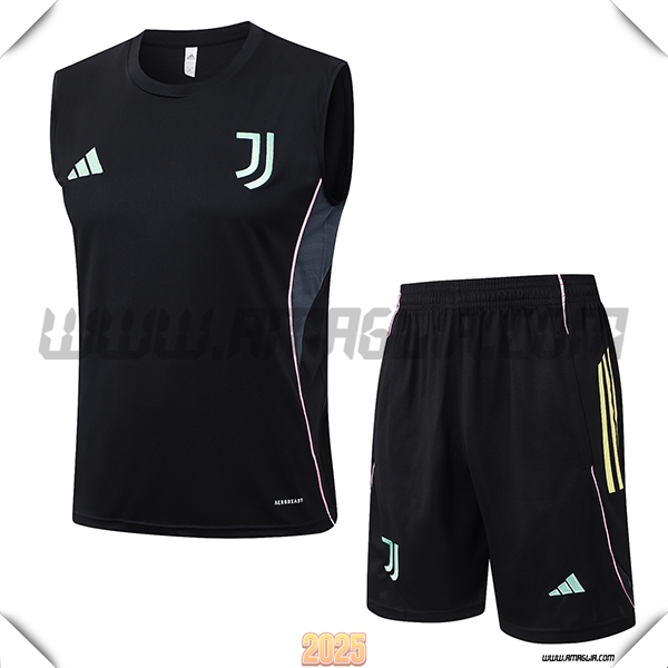 Kit Canotta Allenamento Juventus Nero 2025 2026