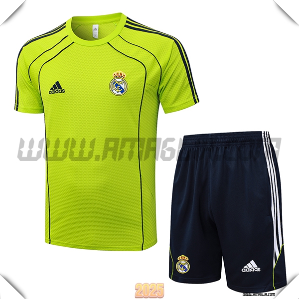 Kit Maglia Allenamento Real Madrid Verde/Nero 2025 2026