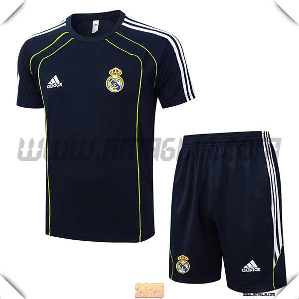 Kit Maglia Allenamento Real Madrid Nero/Verde 2025 2026 -02