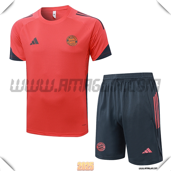 Kit Maglia Allenamento Bayern Monaco Grigio/Arancia 2025 2026