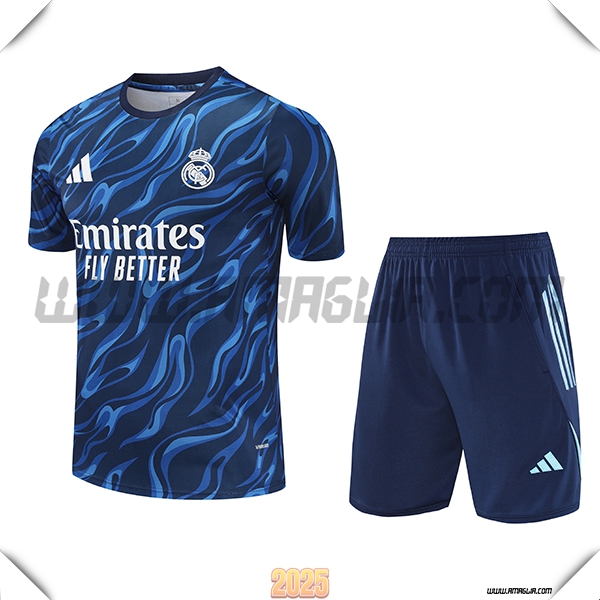 Kit Maglia Allenamento Real Madrid Blu 2025 2026