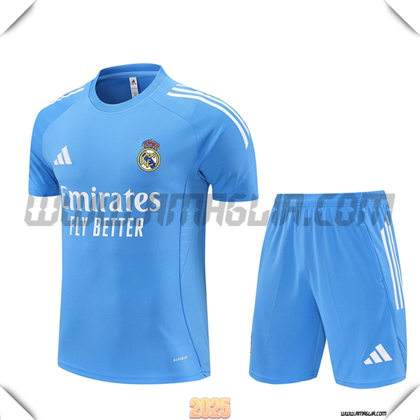 Kit Maglia Allenamento Real Madrid Azzurro 2025 2026