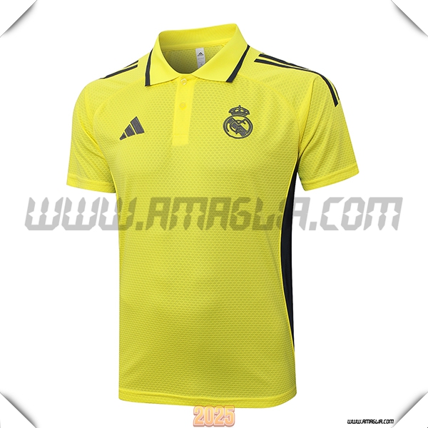 Maglia Polo Real Madrid Giallo/Nero 2025 2026