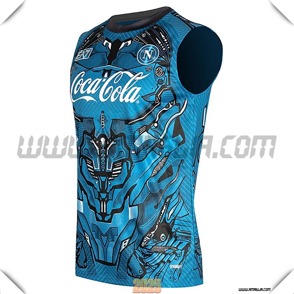 Canotta Allenamento SSC Napoli Blu/Nero 2025 2026