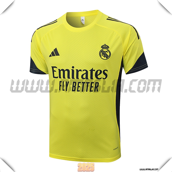 T Shirt Allenamento Real Madrid Giallo/Nero 2025 2026