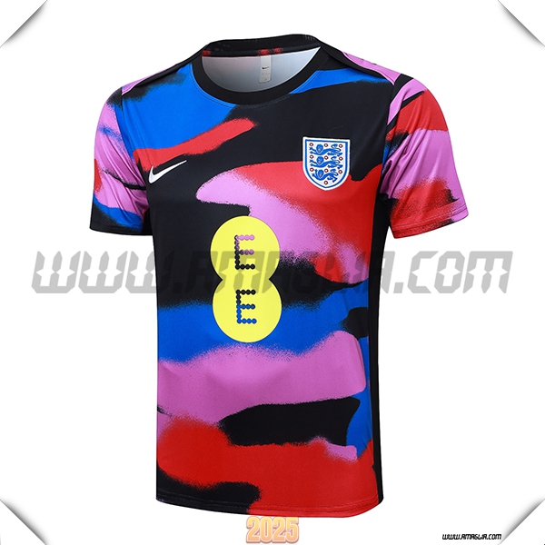 T Shirt Allenamento Inghilterra Nero/Rosa/Rosso/Blu 2025 2026
