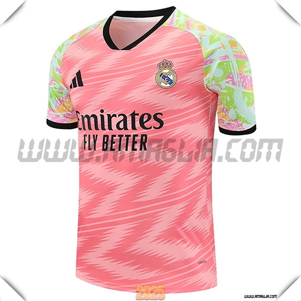 T Shirt Allenamento Real Madrid Rosa/Verde 2025 2026