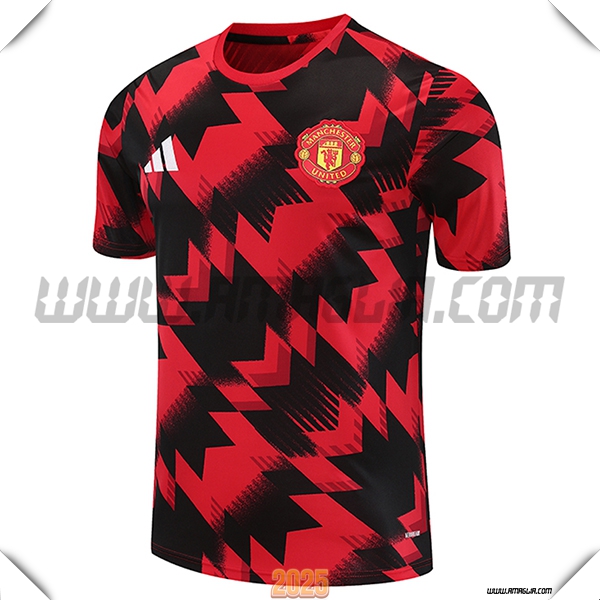 T Shirt Allenamento Manchester United Rosso/Nero 2025 2026 -03