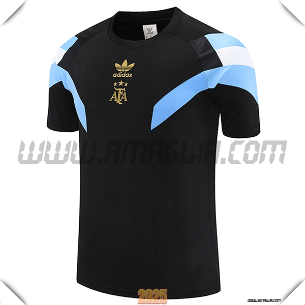 T Shirt Allenamento Argentina Nero/Blu/Bianco 2025 2026