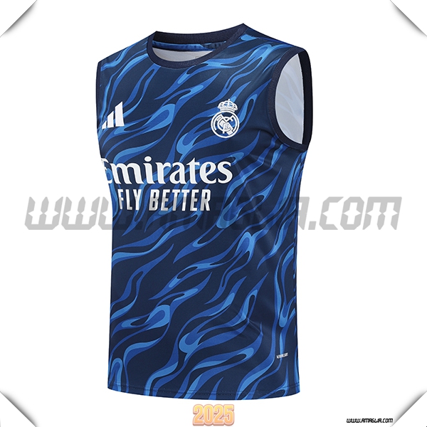 Canotta Allenamento Real Madrid Blu 2025 2026