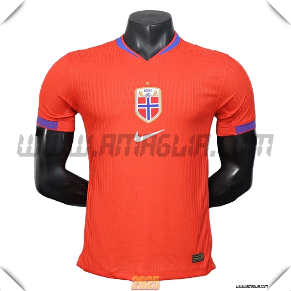 Prima Maglia Squadra Norvegia 2025 2026 Arancia