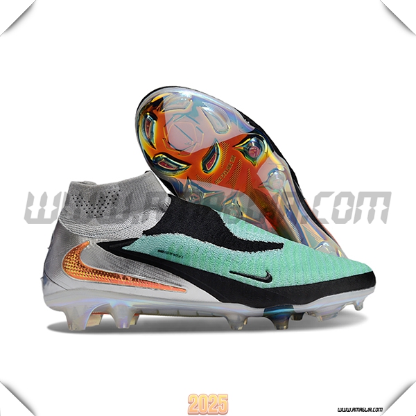 Nike Scarpe Da Calcio Phantom GX III Elite FG Grigio/Nero/Verde/Arancia