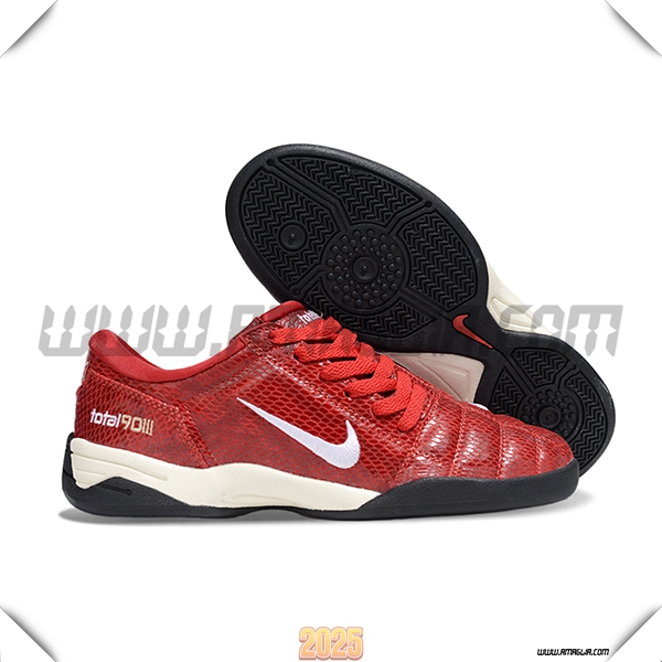 Nike Scarpe Da Calcio T90 IC Rosso/Bianco -02