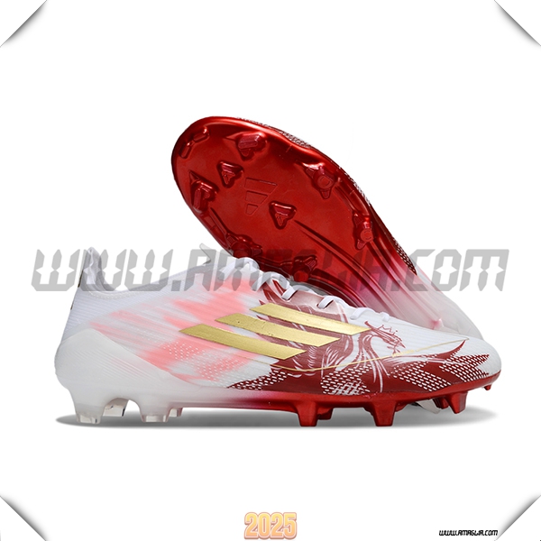 Adidas Scarpe Da Calcio F50 ELITE FG Bianco/Rosso/Rosa/Giallo