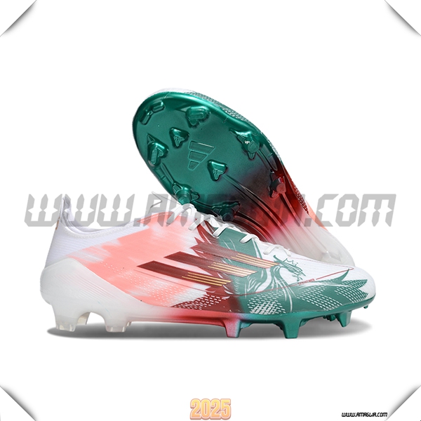 Adidas Scarpe Da Calcio F50 ELITE FG Bianco/Rosso/Verde/Rosa