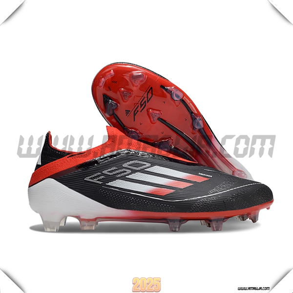Adidas Scarpe Da Calcio F50 Elite Laceless FG Nero/Arancia/Bianco