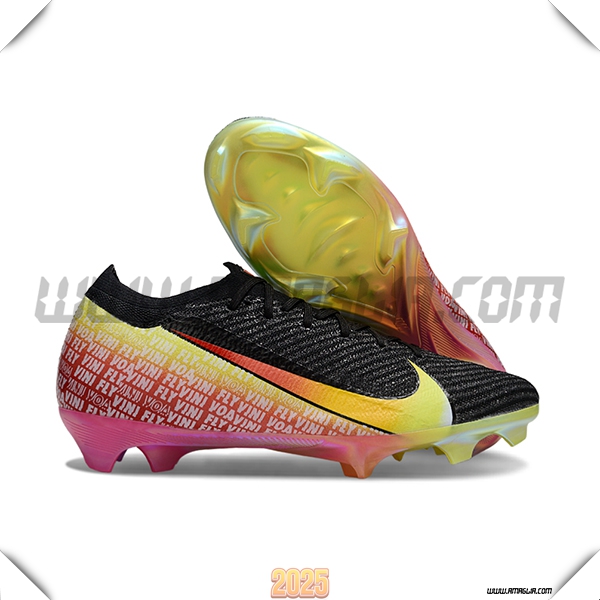 Nike Scarpe Da Calcio Mercurial Vapor 16 Elite "Vini Jr." Nero/Giallo/Rosa