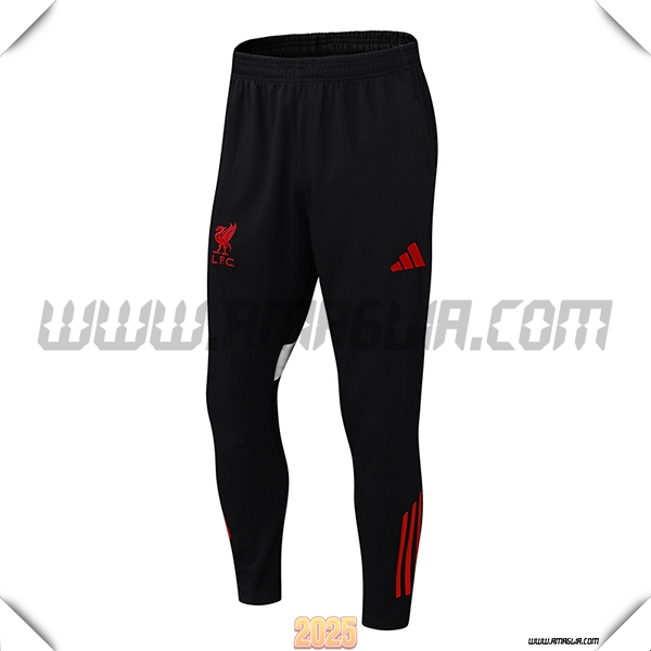 Pantaloni Da Allenamento FC Liverpool Nero/Rosso/Bianco 2025 2026 -02