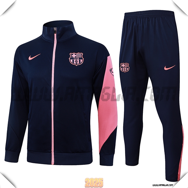 Tuta Calcio Giacca FC Barcellona Blu/Rosa 2025 2026
