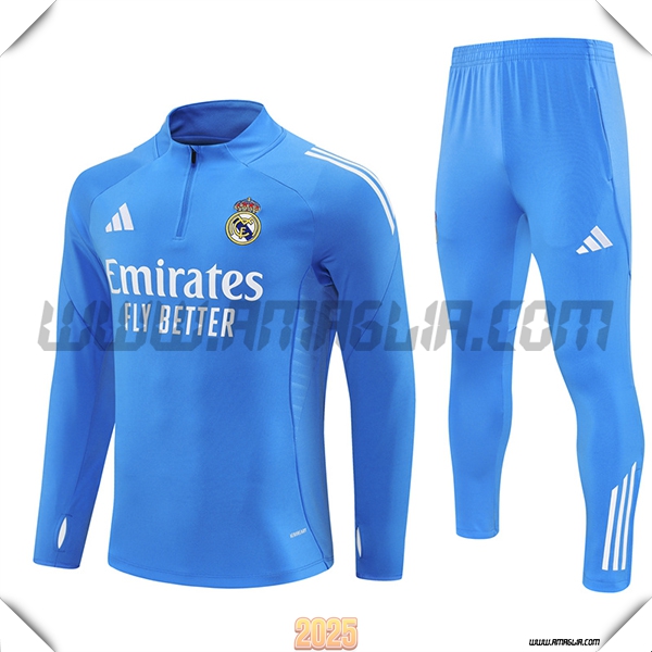 Tuta Calcio Real Madrid Azzurro 2025 2026 -02