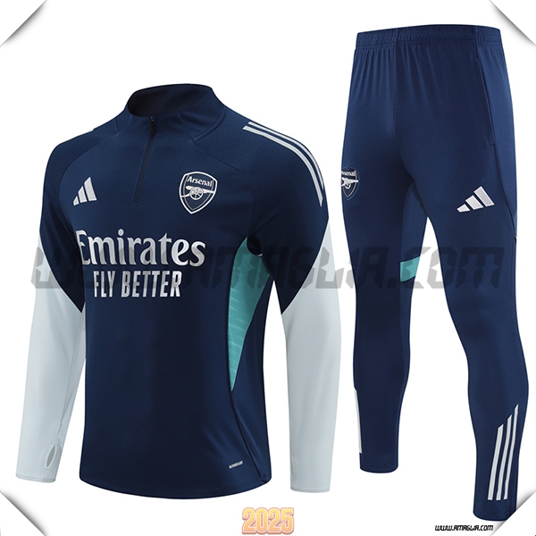 Tuta Calcio Arsenal Blu/Grigio 2025 2026