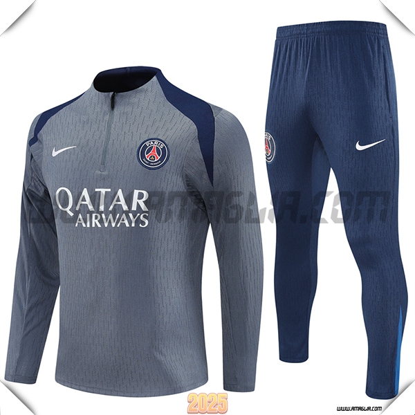 Tuta Calcio PSG Grigio/Blu 2025 2026