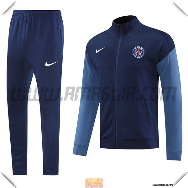 Tuta Calcio Giacca PSG Blu Reale 2025 2026 -04