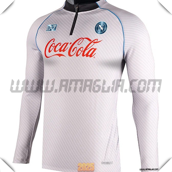 Felpa Allenamento SSC Napoli Blu/Nero 2025 2026