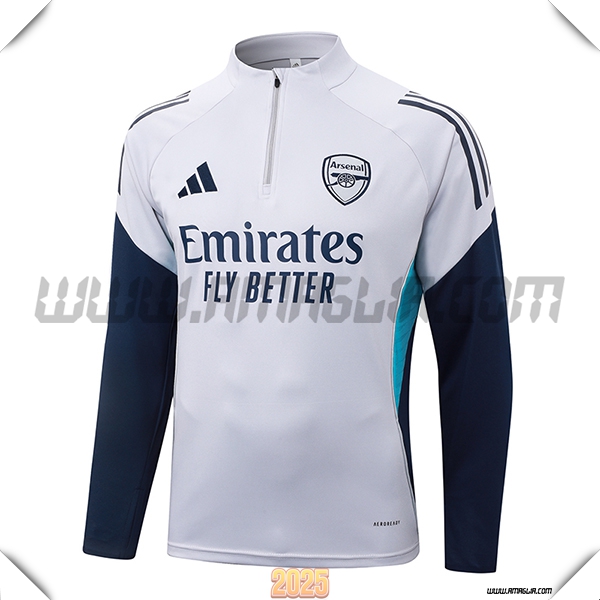 Felpa Allenamento Arsenal Grigio/Blu 2025 2026
