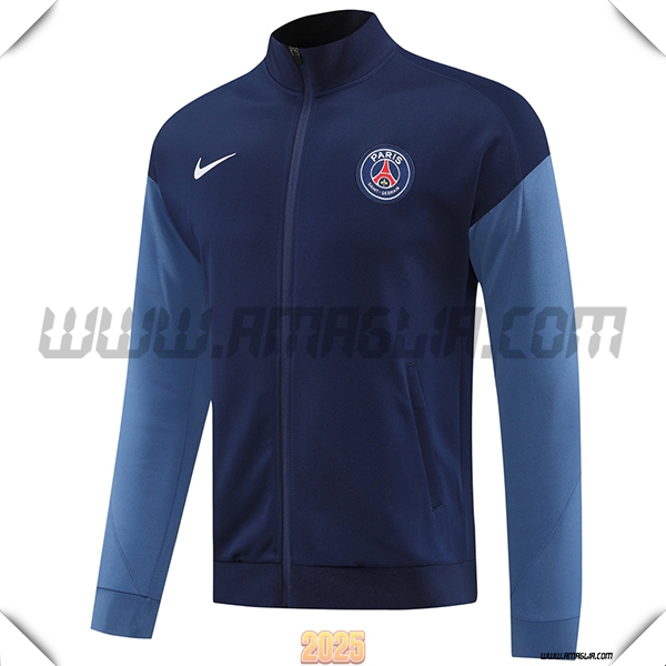 Giacca Calcio PSG Blu Reale 2025 2026 -02