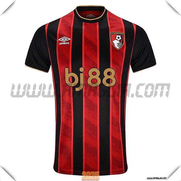 Nuovo Maglia da AFC Bournemouth Prima 2025 2026 Rosso Nero