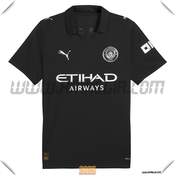 Nuovo Maglia da Manchester City Seconda 2025 2026 Nero